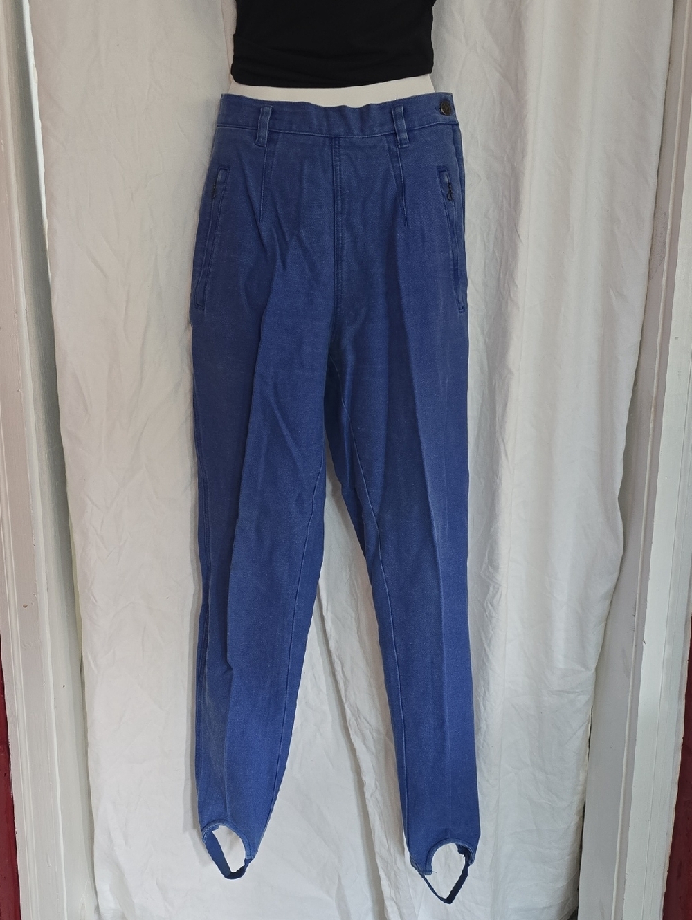 Liz Wear Blue Jean Stirrup Y2k Pants